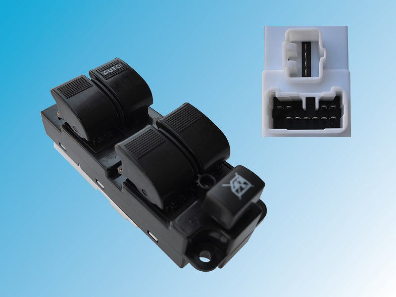 MAZDA 323 BJ DRIVER SIDE FRONT WINDOW SWITCH (OE# BJ5P-66350, BJ5W-66-350)